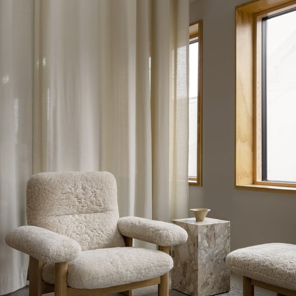 MENU_Brasilia_Lounge_Chair_Sheepskin_Brasilia_Ottoman_Plint_Tall