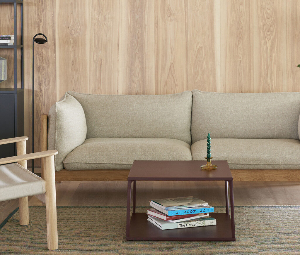 Arbour_3_Seater_Hallingdal_220_oiled_waxed_oak_Bernard_raw_canvas_matt_lacquer_Tapis_Rug_green_Eiffel_Coffee_Table