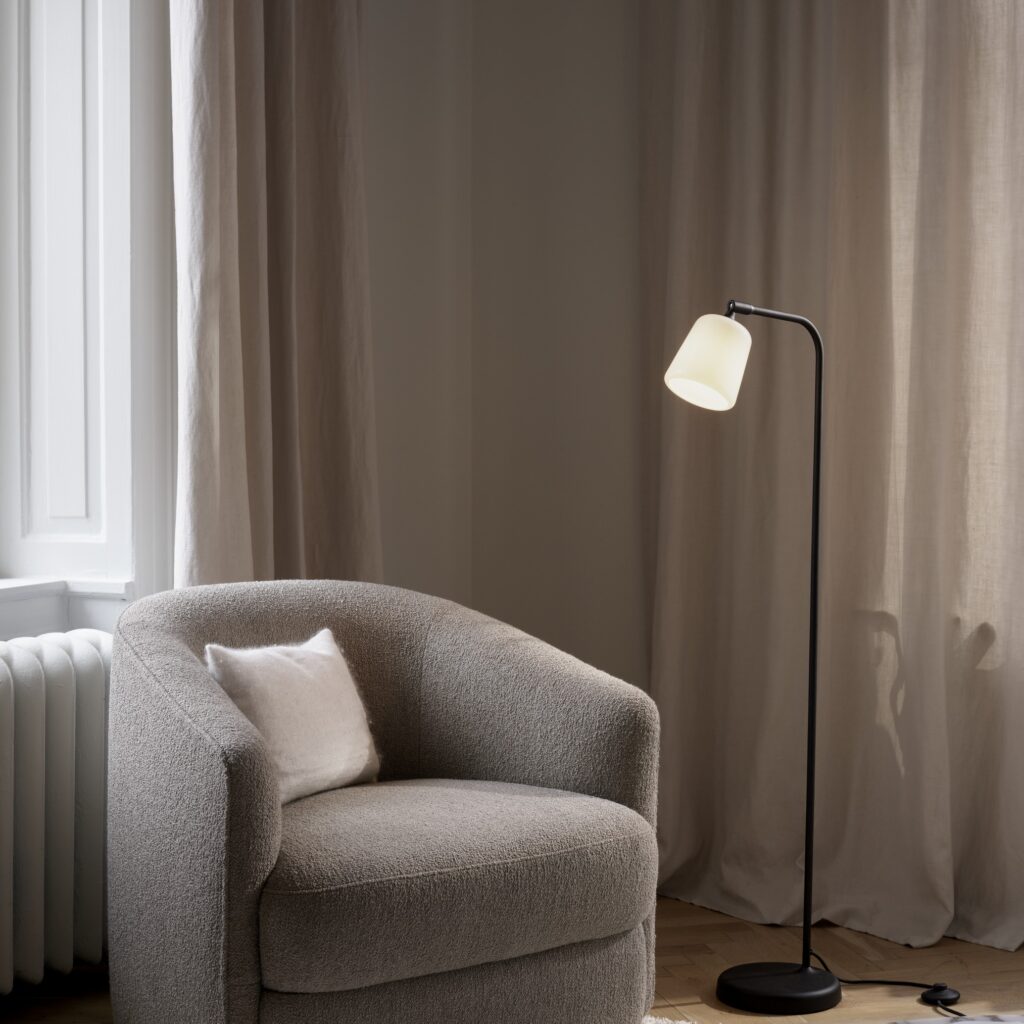 New_Works_Spring_2022_Material_Floor_Lamp_Opal_Glass_Covent_Lounge_Chair