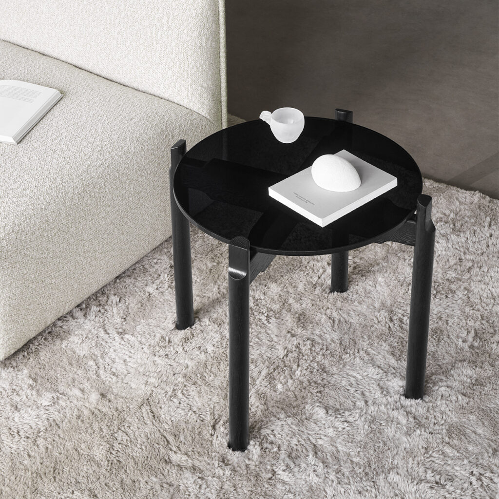 Notch_Side table round, Panorama_Bosa col. 04, Elba rug_Oat_72 dpi