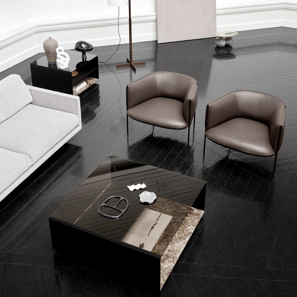 Sepal lounge chair_Parma col. Mocca, Expose_large_medium_Maho_mod. 10_72 dpi